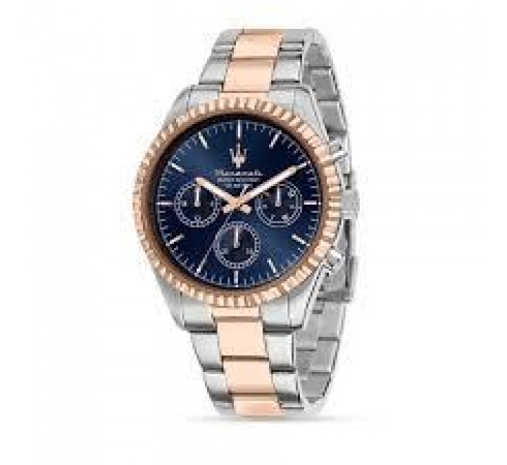 RELOJ MASERATI CABALLERO CRONO ACERO ROSE R8853100040