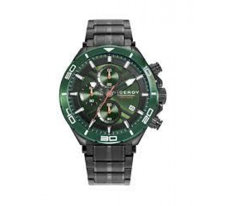 RELOJ VICEROY CRONO ACERO IP NEGRO Y VERDE 46841-67