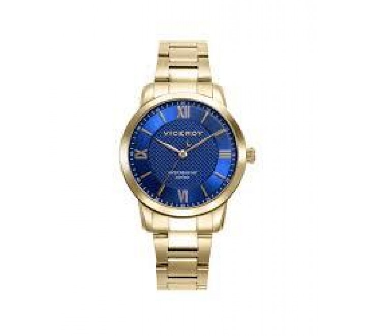 RELOJ VICEROY ACERO IP DORADO ESF AZUL 41138-33