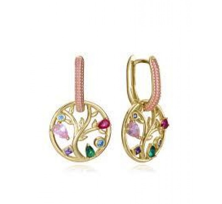 PENDIENTES VICEROY PLATA DORADA CIRCONITAS 15125E100-39