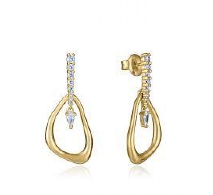 PENDIENTES VICEROY PLATA DORADA Y CIRCONITAS 13228E000-30