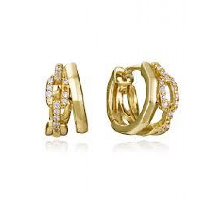 PENDIENTES VICEROY PLATA DORADA CIRCONITA 2315E100-30
