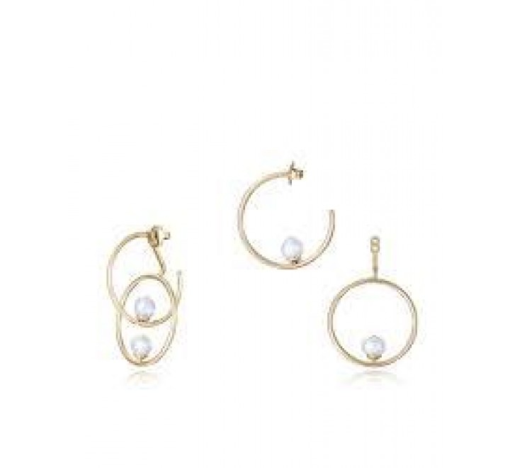 PENDIENTES VICEROY ACERO DORADO PERLA CULTIV 14151E01012