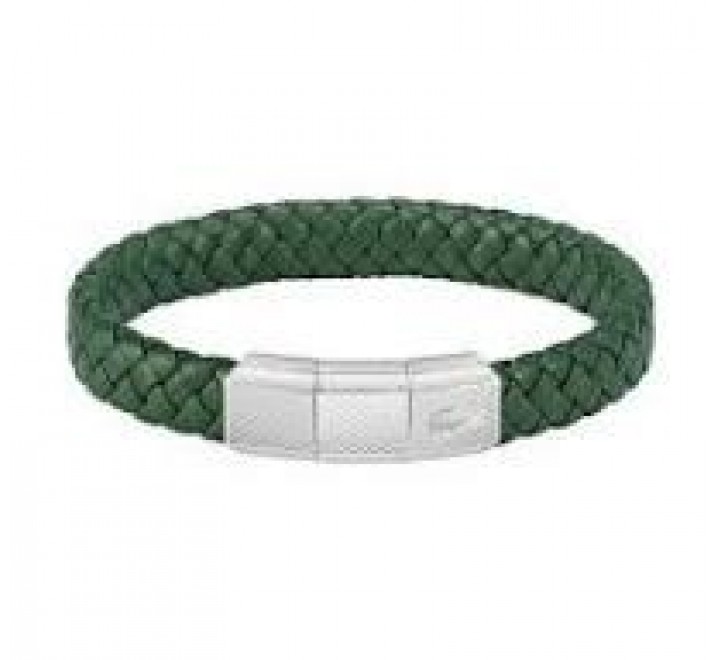 PULSERA LACOSTE TRENZADA VERDE 2040284