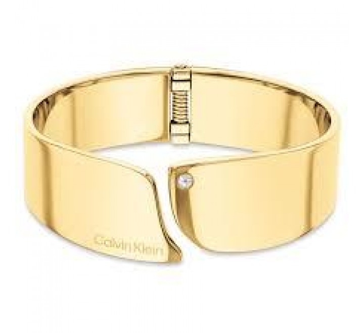 BRAZALETE CALVIN KLEIN RIGIDO ACERO DORADO 35000657