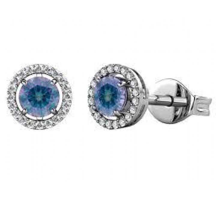 PENDIENTES BRIZZLING PLATA Y MOISANITE DIAMOND BME007-D