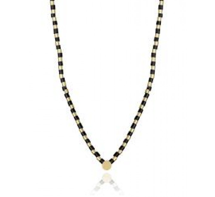 COLLAR ACERO VICEROY  IP DORADO PIEDRA NAT 14191C01012