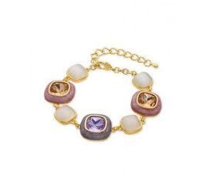 PULSERA DROGOLO DORADA PIEDRAS COLOR SGBU0332000