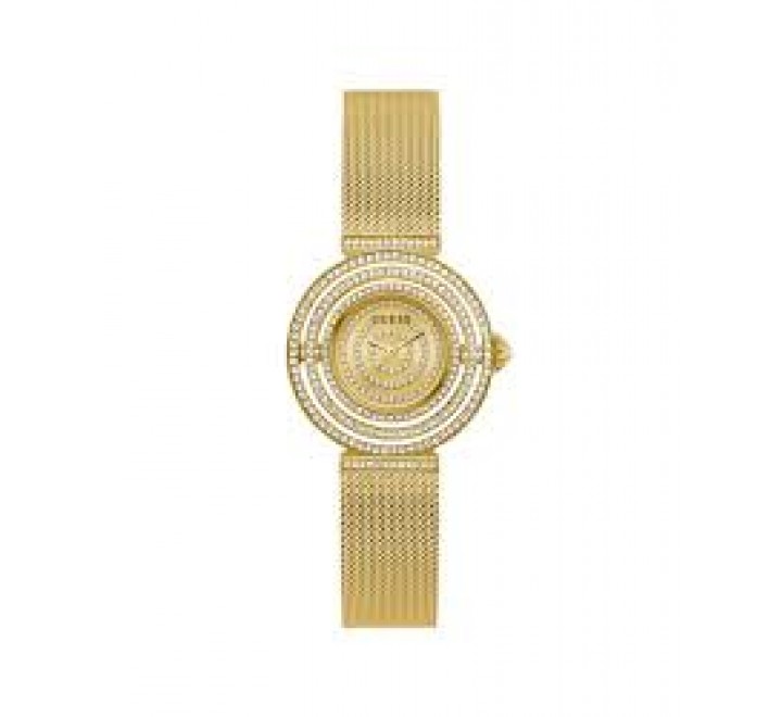 RELOJ GUESS ACERO DORADO ESFERA CIRCONITAS GW0550L2