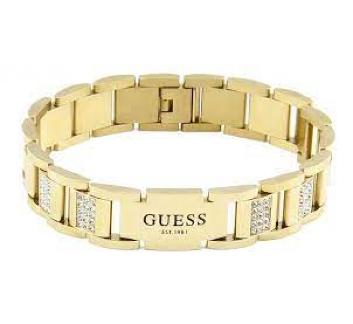 PULSERA GUESS ACERO DORADO CIRCONITAS JUMB01341JWYGT-U