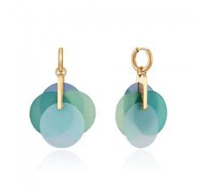 PENDIENTES VICEROY ACERO DORADO Y RESINA 14029E01013