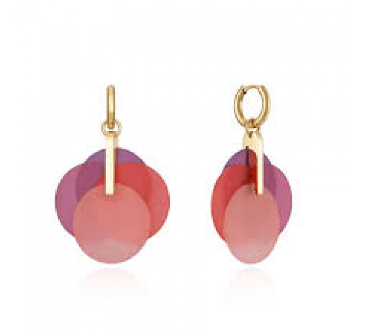 PENDIENTES VICEROY ACERO DORADO Y RESINA 14029E01017