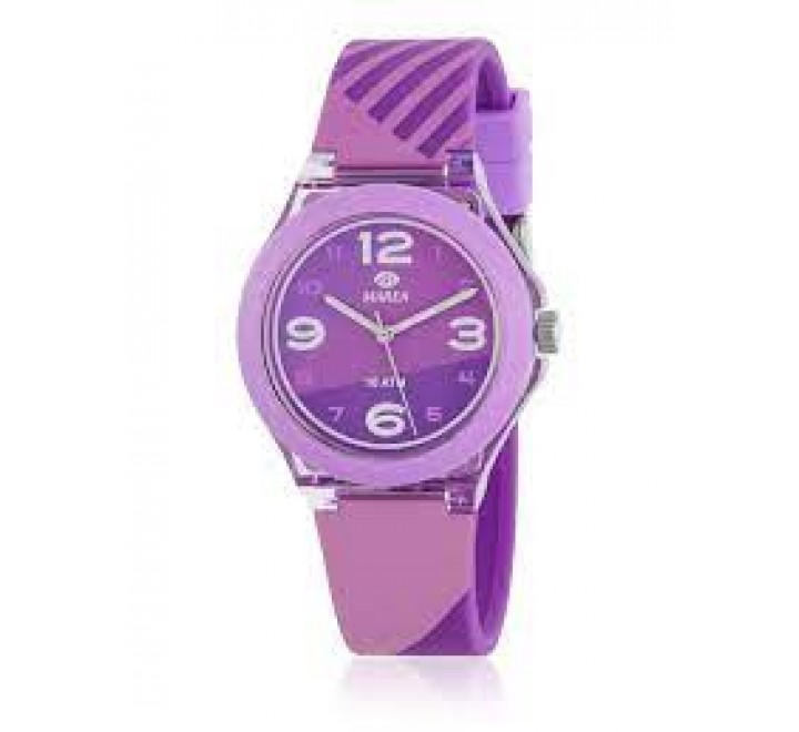 RELOJ MAREA CAJA Y CORREA SILICONA LILA B35355/7