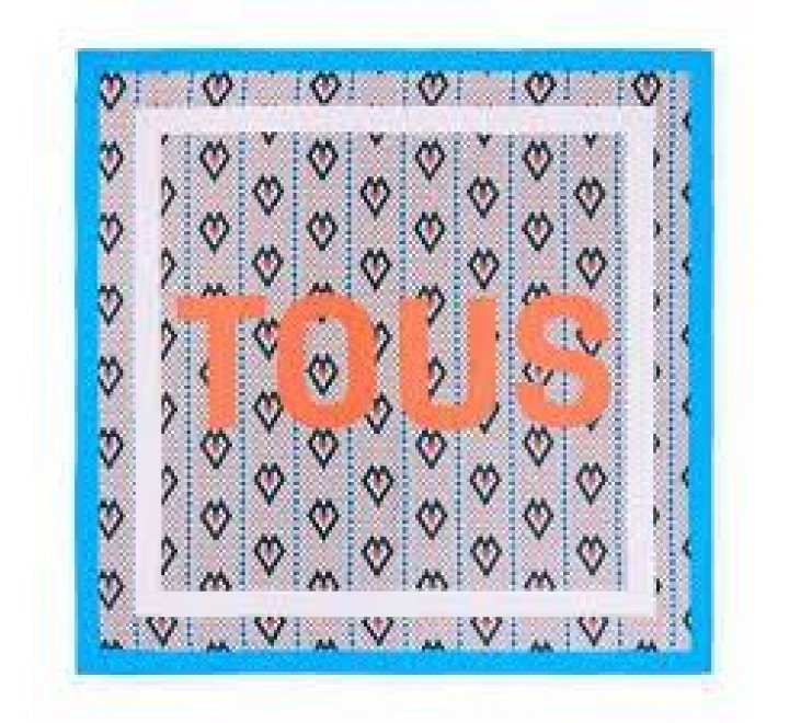 PAÑUELO TOUS 120X120 LAMBA AZUL 2001859733 395901591