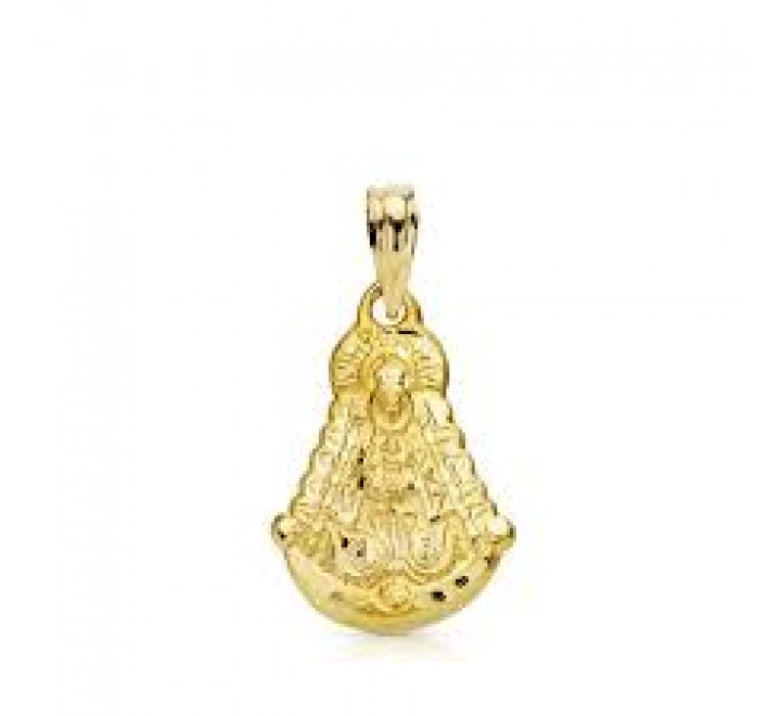 MEDALLA ORO VIRGEN ROCIO SILUETA 20X15MM P3050-320