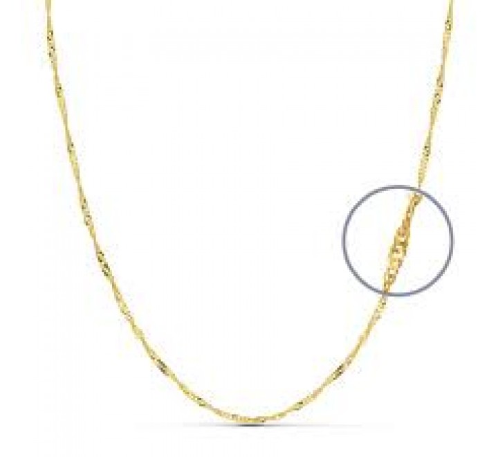 CADENA ORO 18ktes SINGAPUR 50CM 1,8MM 11005850
