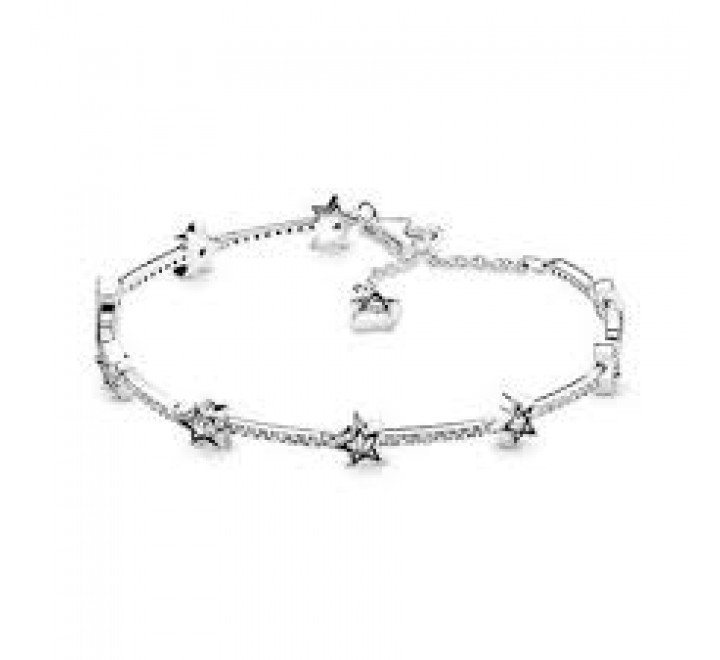 PULSERA PANDORA PLATA ESTRELLAS CELESTIALES 18CM 598498C01-18