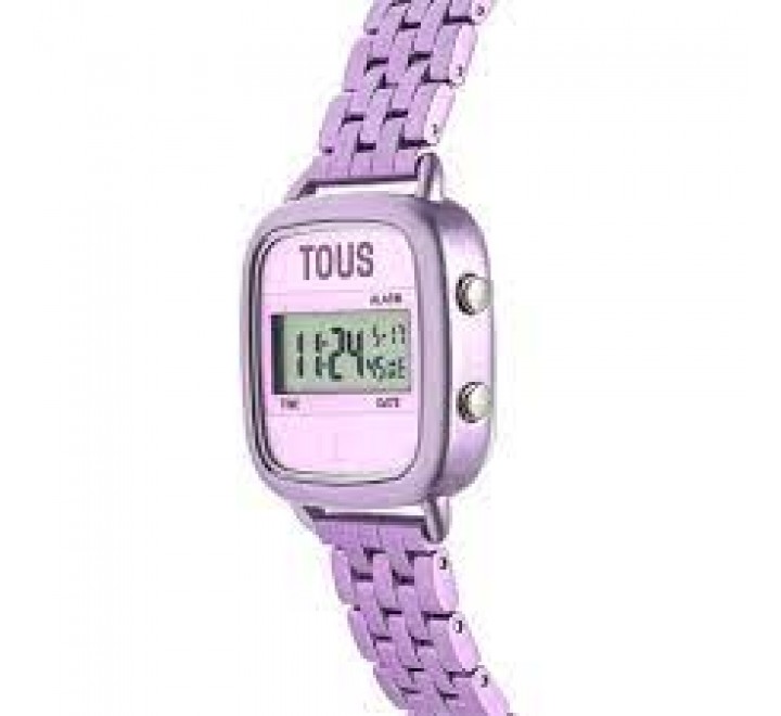 RELOJ TOUS CUADRADO DIGITAL ALUMINIO ROSA 300358001