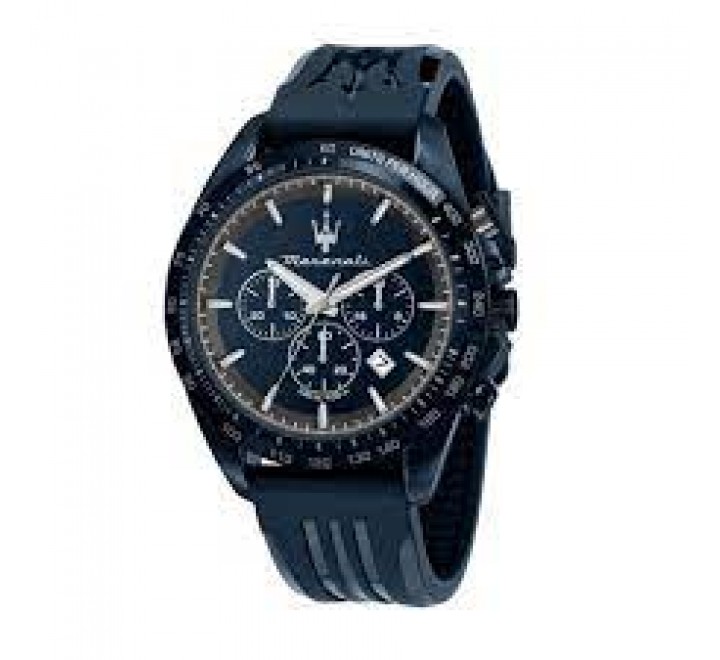 RELOJ MASERATI CAJA 45MM ACERO AZUL Y SILICONA R8871612042