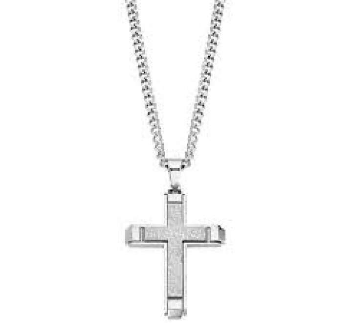 COLLAR LOTUS ACERO CRUZ LABRADA LS2256/1/1