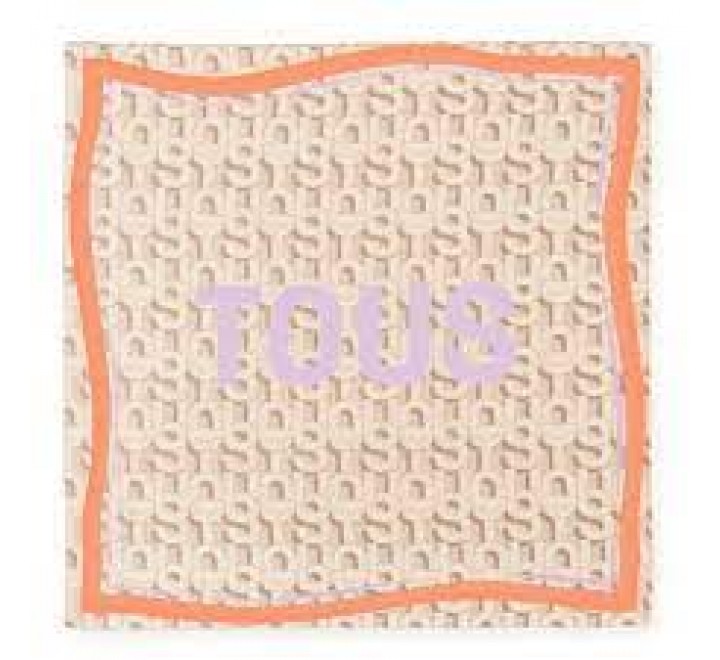 PAÑUELO TOUS 120X120 MANIFESTO BEIGE 2001948001 395910324