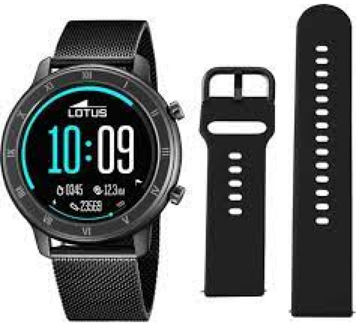 RELOJ LOTUS SMART CAJA ACERO NEGRO DOS CORREAS 50039/1