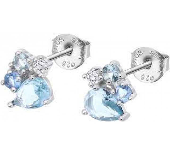 PENDIENTES LOTUS PLATA CIRCONITAS CELESTES LP3636-4/1