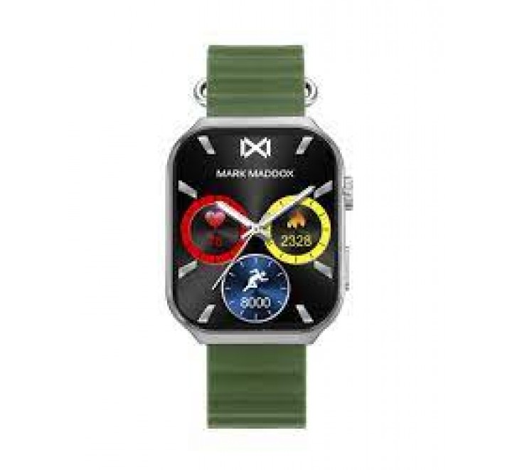 RELOJ MARK MADDOX CAJA CUADRADA SILICONA VERDE HS2002-60