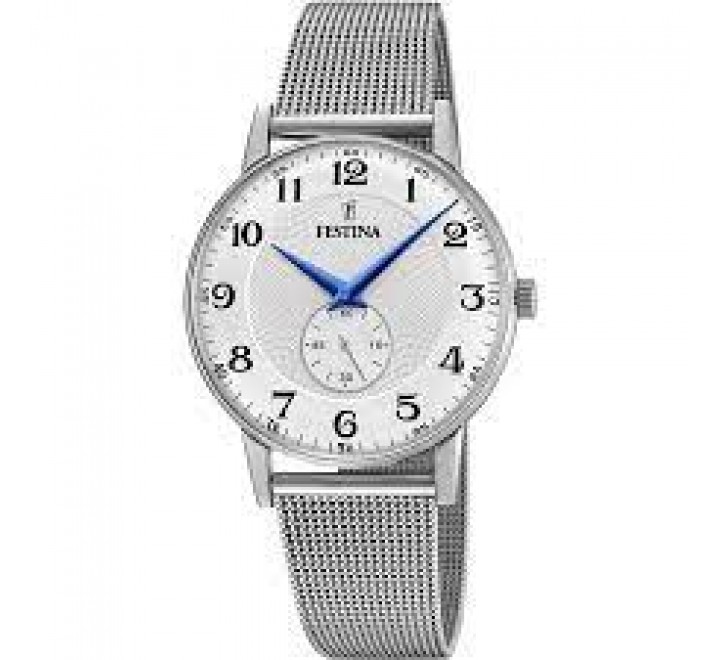 RELOJ FESTINA CAJA Y ARMIS ACERO ESFERA NUMEROS F20568/1