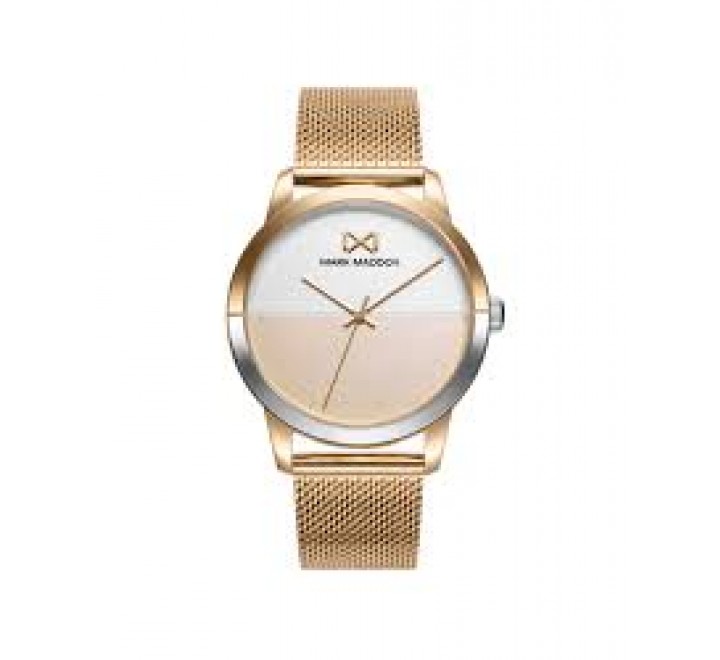 RELOJ MARK MADDOX CAJA Y ARMIS ACERO DORADO MM7142-20