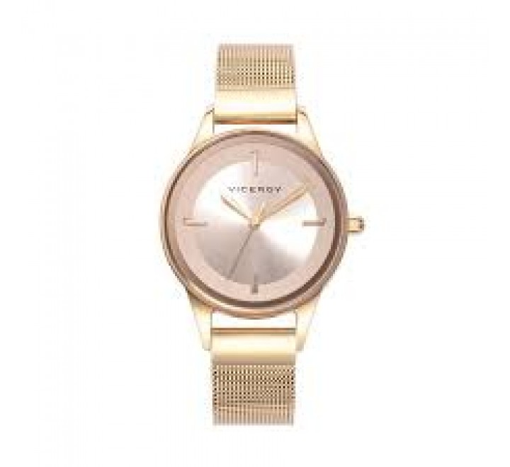 RELOJ VICEROY CAJA Y ARMIS ACERO DORADO 401160-67