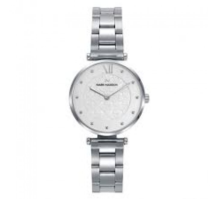 RELOJ MARK MADDOX CAJA Y ARMIS ACERO ESFERA BLANCA MM1015-03