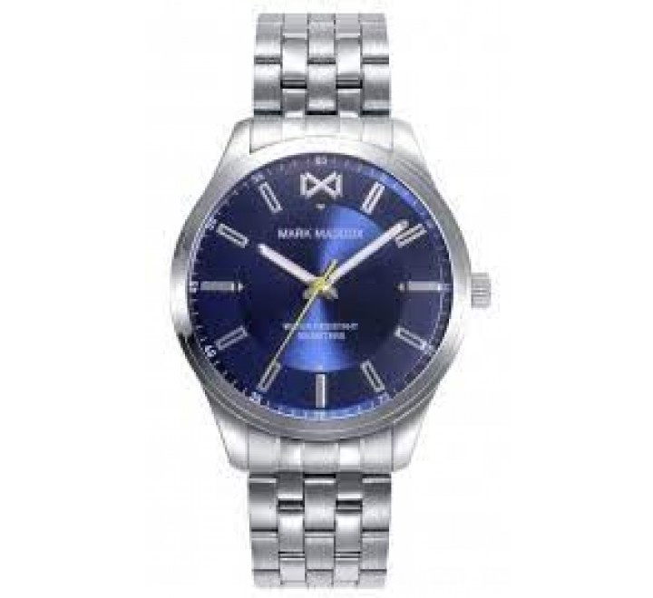 RELOJ MARK MADDOX CAJA Y ARMIS ACERO ESFERA AZUL HM0142-37