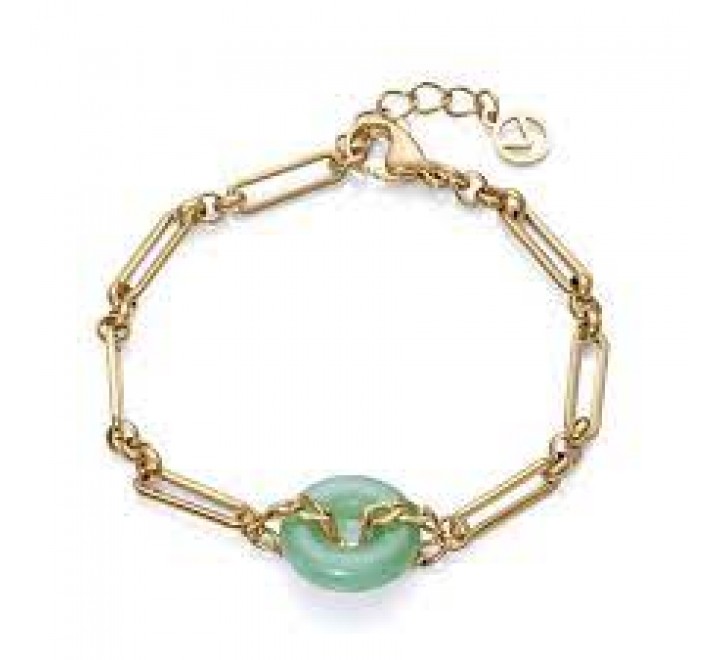 PULSERA VICEROY ACERO DORADO Y PIEDRA NATURAL 14080P01012