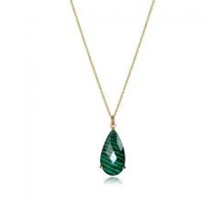 COLLAR VICEROY PLATA DORADA MALAQUITA VERDE 15111C100-42