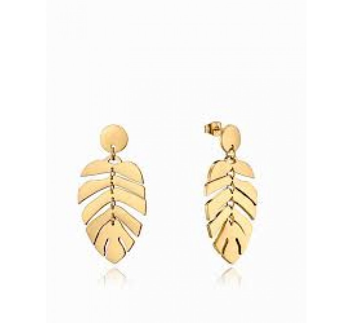 PENDIENTES VICEROY ACERO DORADO HOJA ARTICULADA 15137E01012