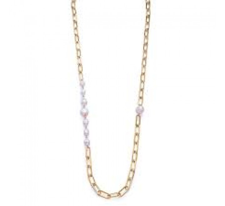 COLLAR VICEROY ACERO DORADO Y PERLAS 14093C01012
