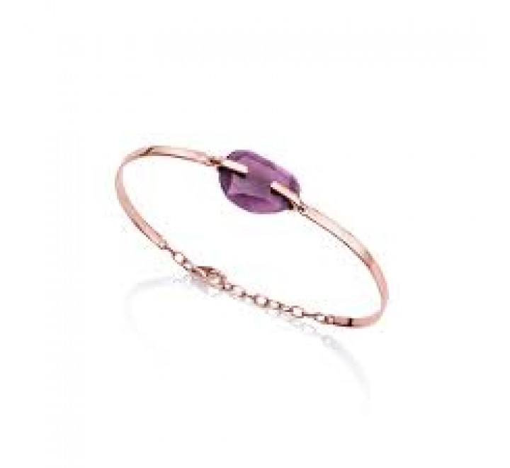 PULSERA VICEROY PLATA ROSADA PIEDRA LILA 3020P100-47