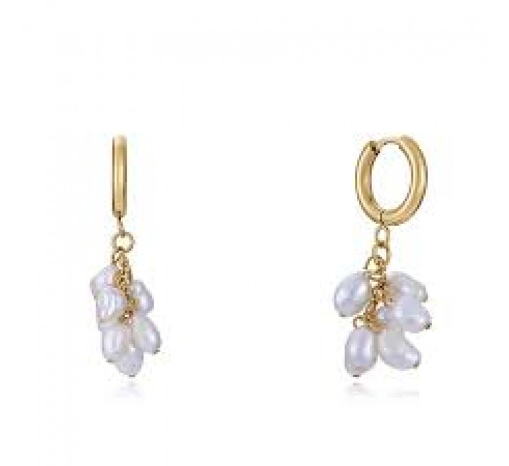 PENDIENTES VICEROY ACERO Y PERLAS LARGOS 14092E01012