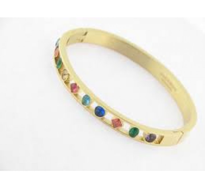PULSERA VICEROY ACERO DORADO CIRCONITAS COLOR 14035P01012