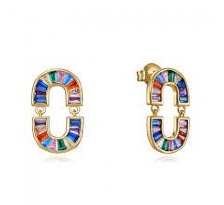 PENDIENTES VICEROY PLATA DORADA CIRCONITA COLOR 13171E100-39