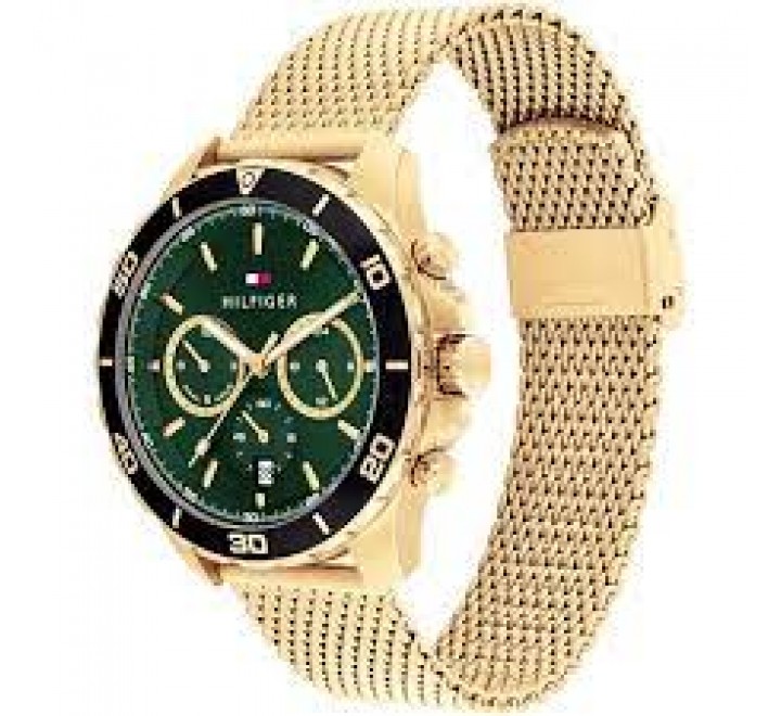 RELOJ TOMMY HILFIGER CAJA Y ARMIS ACERO DORADO 1792093