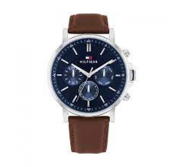 RELOJ TOMMY HILFIGER CAJA ACERO CORREA MARRON 1710585