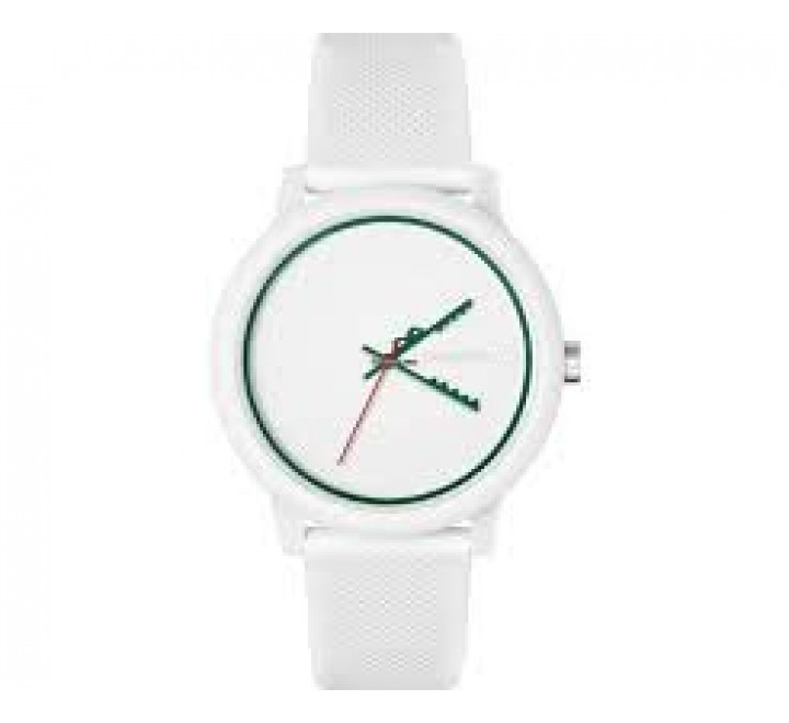 RELOJ LACOSTE CAJA Y CORREA SILICONA BLANCA 2011308