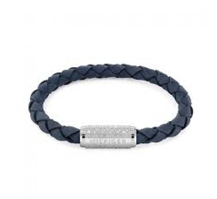 PULSERA TOMMY HILFIGER CUERO TRENZADO NEGRO 2790479