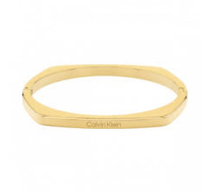 PULSERA CALVIN KLEIN ACERO DORADO RIGIDA 35000556