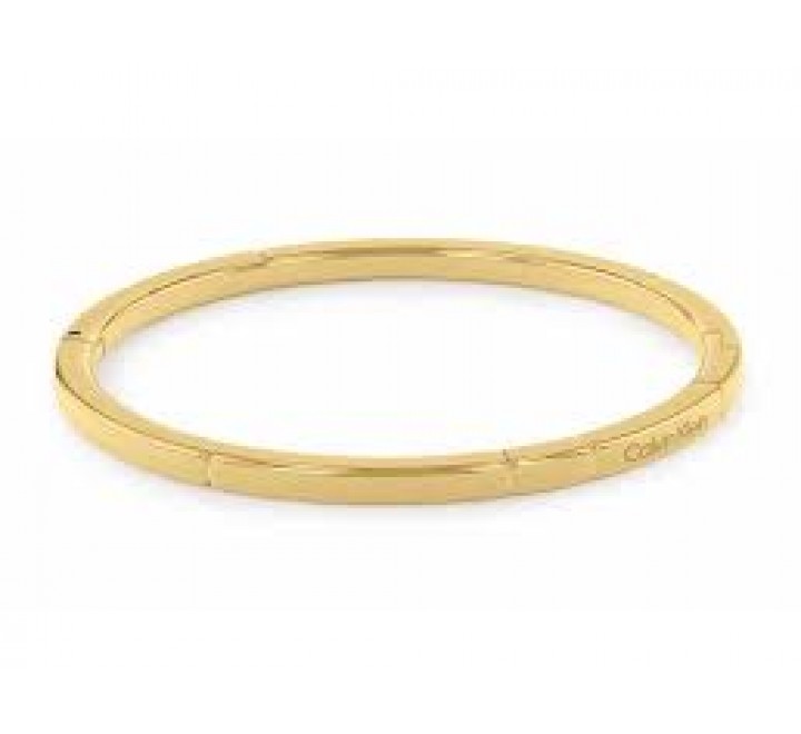 PULSERA CALVIN KLEIN ACERO DORADO RIGIDO 35000455