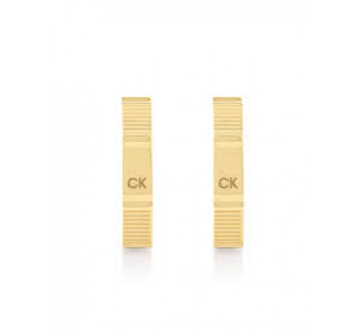 PENDIENTES CALVIN KLEIN ACERO DORADO ARO 35000403