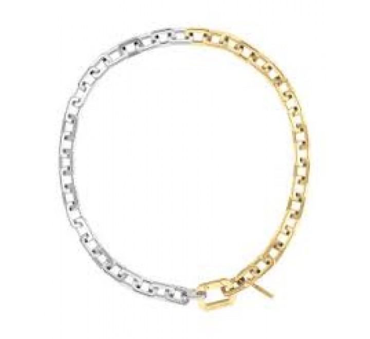 COLLAR CALVIN KLEIN ACERO BICOLOR DORADO 35000552