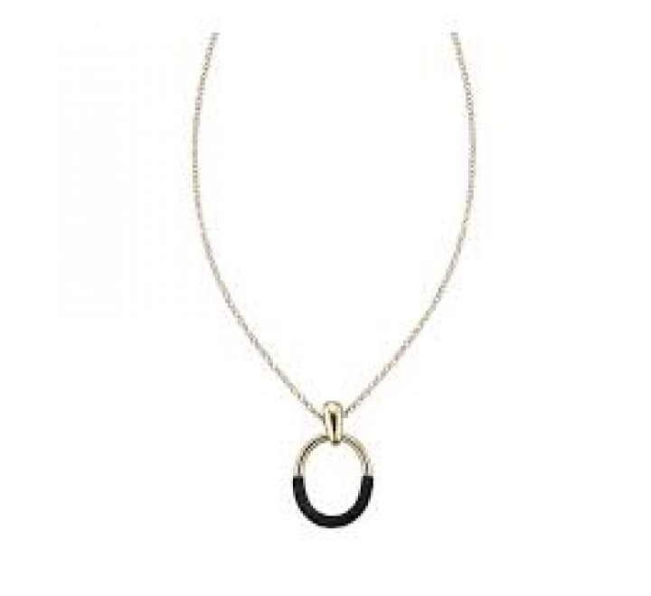 GARGANTILLA PEDRO DURAN PLATA DORADA NEGRO 005511793
